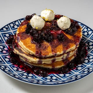 Blueberry & Mascarpone Pancakes